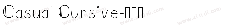 Casual Cursive字体转换